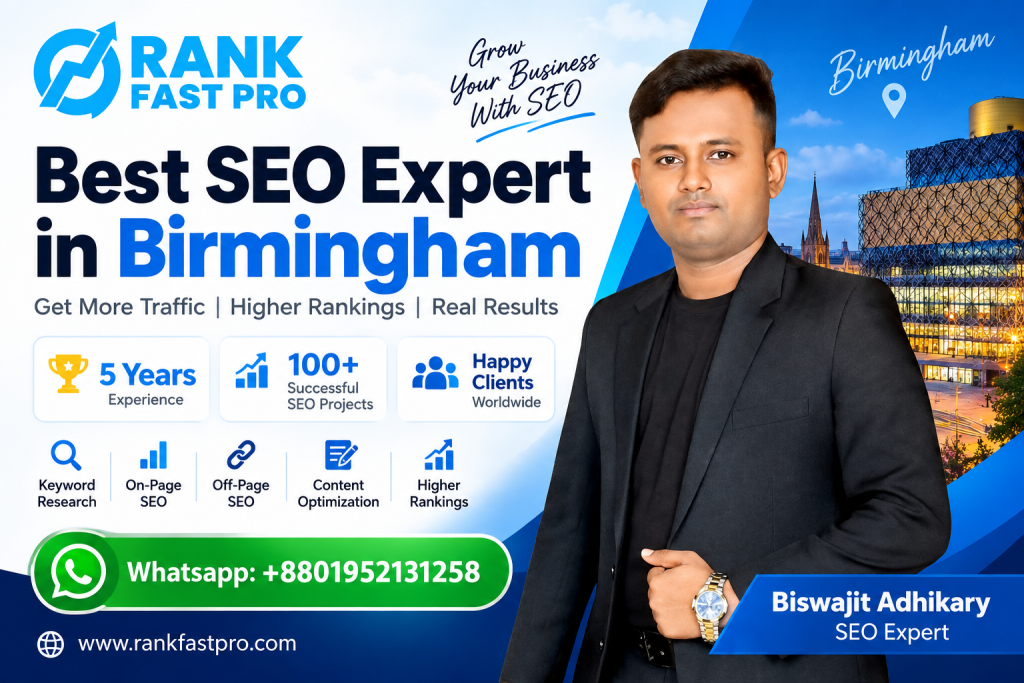 Rank Fast Pro is one of the Best SEO Expert in Birmingham